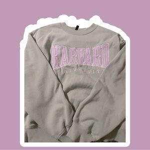 Harvard Printed Sweatshirt ☆˖⁺